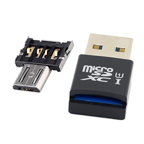 CY Mini Size USB 3.0 to Micro SD SDXC TF Card Reader with Micro USB 5pin OTG Adapter for Tablet/Cell Phone