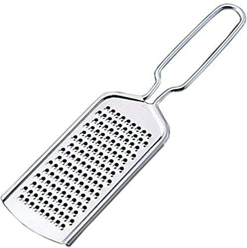 JGS Stainless Steel Patti Kaddukas Ghiyakas (Pack of 1, Silver) Garlic Onion Gingar Vegetable Multipul Grating Grater Dry Fruits for Kitchen Daily Multipurpose Use Cheese Grater