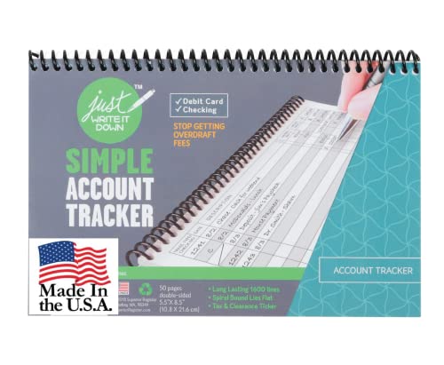 The Superior Check And Debit Card Register W I D E Edition - Teal #TOP1