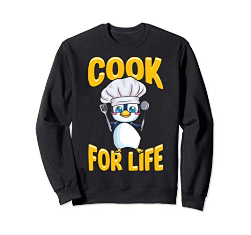 Cute Penguin Cook For Life Cooking & Animal Obsessed Felpa