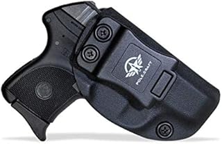 POLE.CRAFT Ruger LCP 380 Holster IWB Kydex For Ruger LCP 380 Without Attachments Such as Light/Laser - Inside Waistband Carry Concealed Holster -LCP 380 Auto Gun Pocket Pouch Accessories (Black,Right)