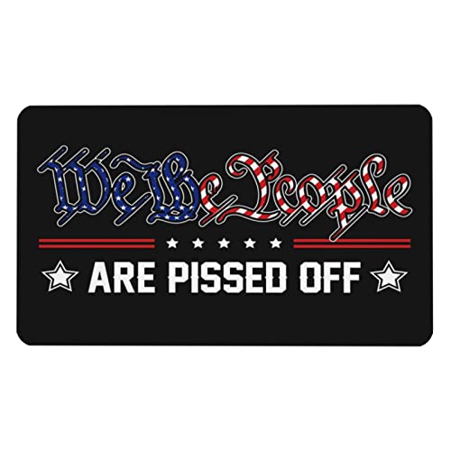 Tapis de souris amusant We The People pour un bureau de télétravail original et grand