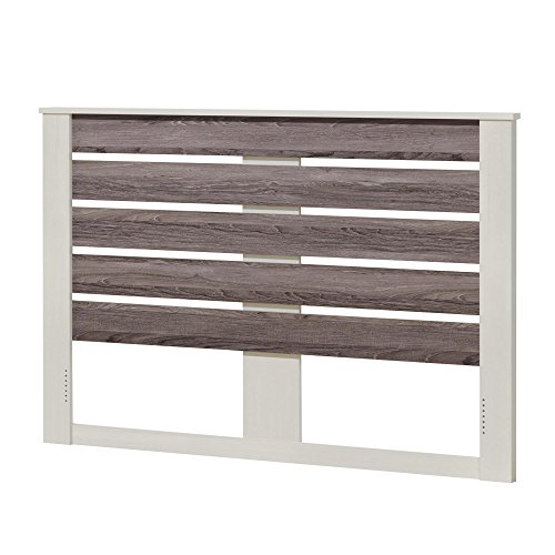 Ameriwood Home Colebrook Full Headboard, Vintage White/Rustic