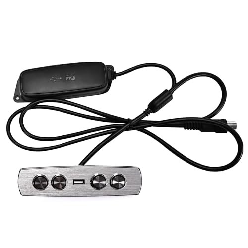 Fromann Power Recliner Handle Lift Sofa Chairs Remote 4 Button 5 Pin Plug with USB for 2 Motor Hand Controller Replacement 4.9ft/150cm