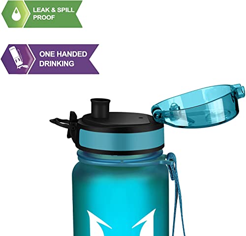 Super Sparrow Sports Water Bottle - 500ml - Non-Toxic BPA Free & Eco-Friendly Tritan Co-Polyester Plastic - For Running, Gym, Yoga, Outdoors and Camping - Image 3