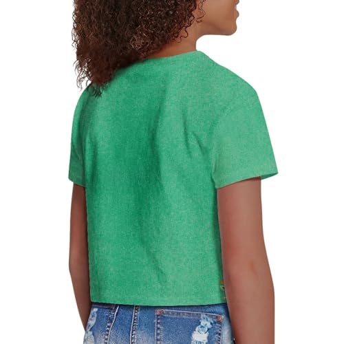 Image of 4th of July Shirt for Girls 7-8 Years US Flag Crop Tops Kids Outfit Independent Day Graphic Tee-