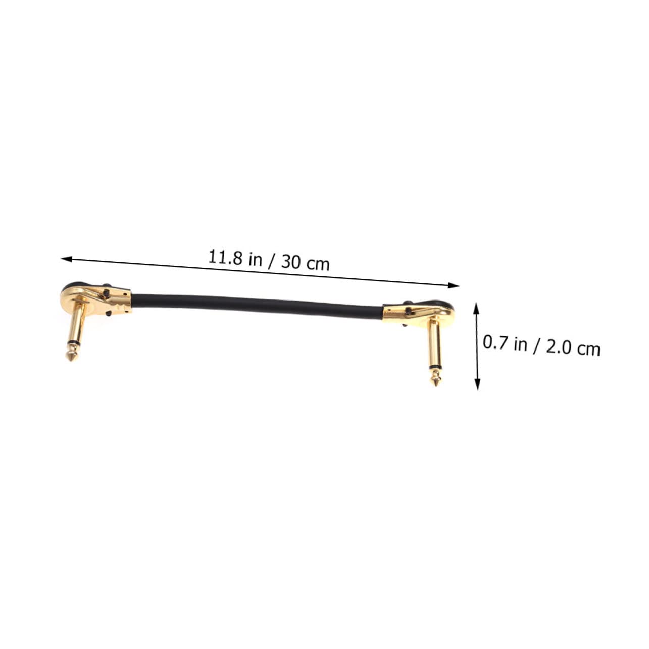Toyvian 6stücke Gitarren Effektkabel Goldstecker Flexibles Design Hervorragende Geräuschreduzierung Für Gitarrenpedalboards Und Verstärkeranschlüsse
