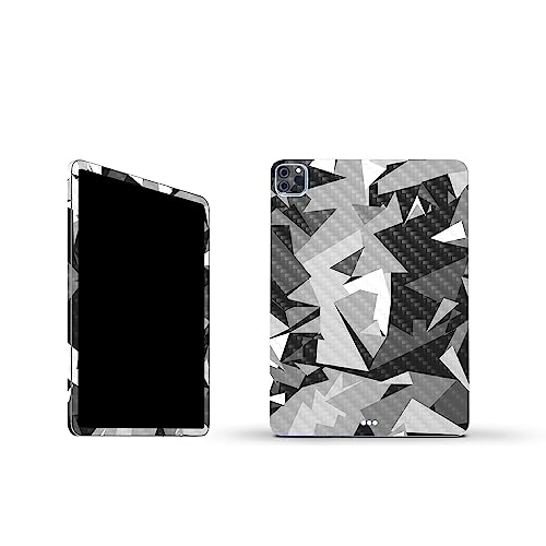 Image of MightySkins Carbon Fiber Skin Compatible with Apple iPad Pro 11 inch M2 4th Gen (2022) Full Wrap Kit - Mono Camo | Protective, Durable Textured Carbon Fiber Finish | Easy to Apply | Made in The USA