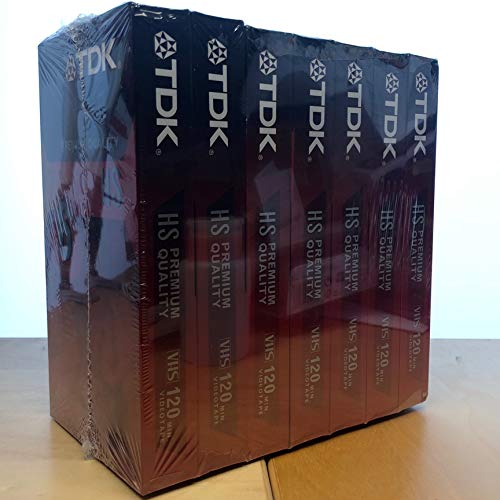 Amazon | TDK T-120 VHS 高品質HS ビデオテープ 7パック - 120分/6時間