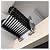 Black Folding Ladder Extension Loft Stairs Narrow Wall-Mounted Attic Loft Stairs Attic Stairs 8.2-9.8ft Vertial Height Pulldown Wall Telescopic Fold Ladder 21.2x5.5in Size,12 Pedals