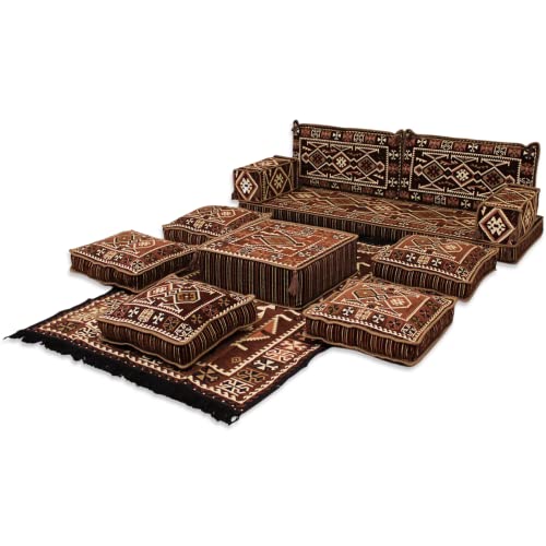 Arabic Majlis Sofa,Floor Seating,Floor Cushions,Arabic Floor Seating,Arabic Cushions,Floor Sofa,Oriental Seating,Furniture,Majlis,Jalsa,Floor Couch,Arabic Couch - Ma 41 (Full Set With Standard Foam) #TOP1