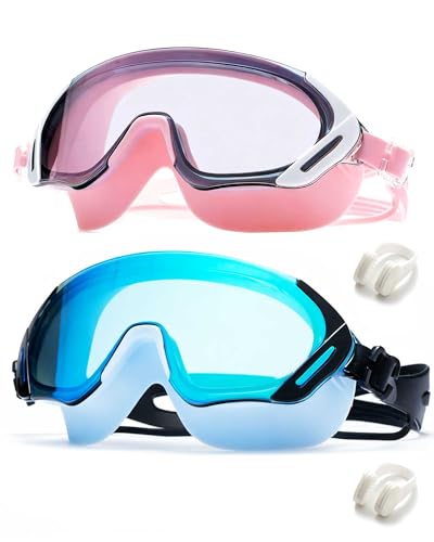 Image of Swim Goggles, Wide Angle Anti-fog and UV Leak Proof Goggles,Swimming Goggles for Adult Youth