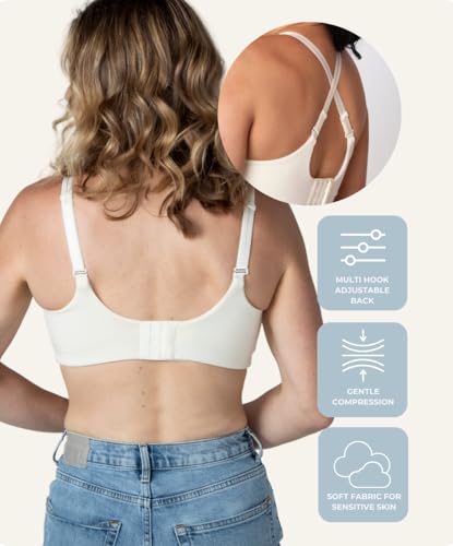 Image of AnaOno Full Coverage Post-Surgery Bra - Medium Support Mastectomy Bras with Pocketed Cups for Lightweight Breast Forms