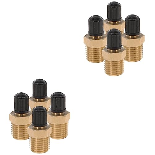 DOITOOL 8pcs Replacement Water Tank Valves Npt Air Compressor Valve Kit Brass Construction Easy Install Leak Design for Systems