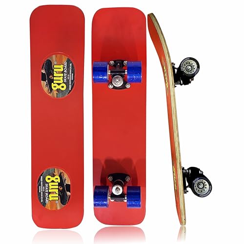 Image of GURU Skateboard, Wooden Non-Slip Skateboard for Kids, Adult, Casterboard /Skate Board /Hoverboard /Longboard for Beginners, Learners, Training Purpose for All Age Group