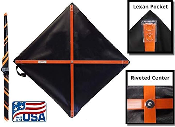 48\" non reflective fluorescent vinyl orange roll-up traffic warning sign. legend: (road construction ahead) similar 