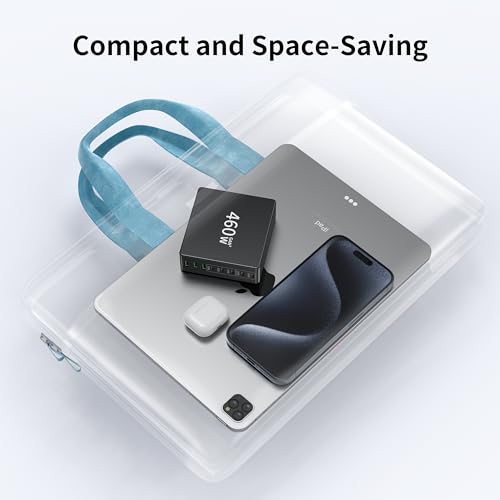 USB C Charger 460W Fast GAN Charger Block 8 Multi Port Charging Station Hub Brick Dual PD 100W Laptop Charger for DELL HP MacBook Pro/Air/All iPad iPhone 16 15/14/13/Pro Max/Samsung Galaxy Note - Image 7