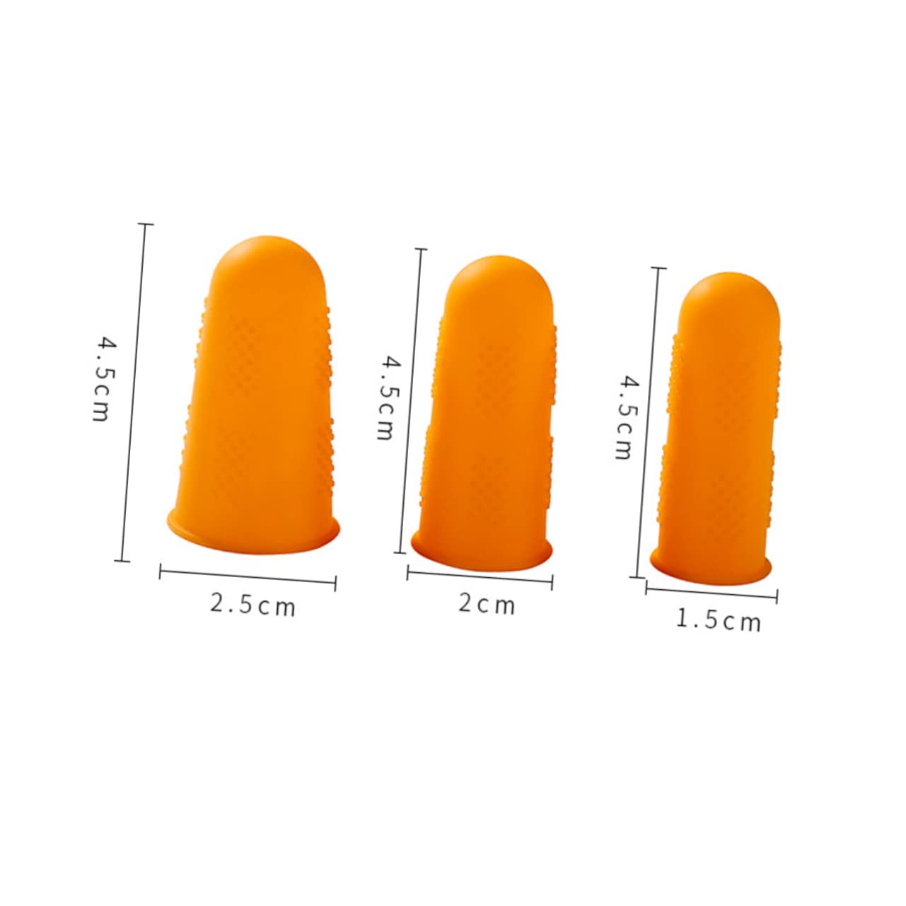 TIDTALEO 15pcs Silicone Finger - Heat Insulation and Scratch for Home Restaurant Use Red Yellow Green