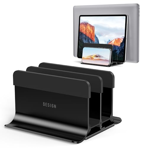 BESIGN LS13 Vertical Laptop Stand Holder for Desk, 4 in 1 Desktop Stand Holder for Laptops, Tablets...