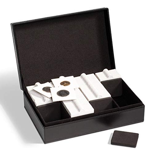 Leuchtturm1917 Lighthouse Coin Case for 100 QUADRUM Coin Capsules, Black