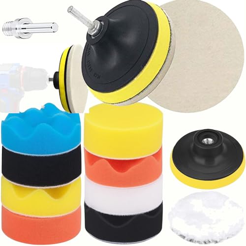 Image of DIY Crafts 70x, 7 inchinch, Mini 1-3 inchinch Choice 1-7 inchinch Cone Sponge Buffing Waxing Pads Drill Adapter for Tight Area Detailing Polishing Waxing Sealing Glaze DIY Accessory+Mini Vairable (70x, 7 inchinch)