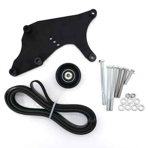 RJSPHH LS Truck Dual Alternator Bracket Kit for Chevy GM 1999-2013 4.8 5.3 6.0 6.2L V8 Vortec Engine