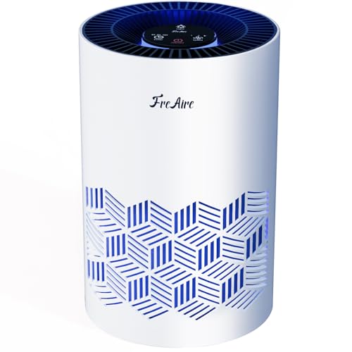 FreAire Air Purifiers for Bedroom, Air Purifiers for Home with Lights, HEPA Air Purifier Removes Dust Smoke Pollen Dander Smell, for Home/Pets/Bedroom