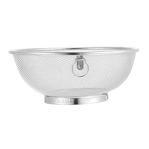 NICEXMAS Coador de Cozinha Tigela de AÃ§o InoxidÃ¡vel Coador de Frutas E Vegetais Bacia de Drenagem