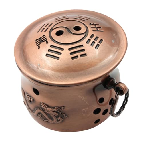 Ipetboom Metal Moxibustion Cup Multi-Function Pot Portable Scraping Box for Use