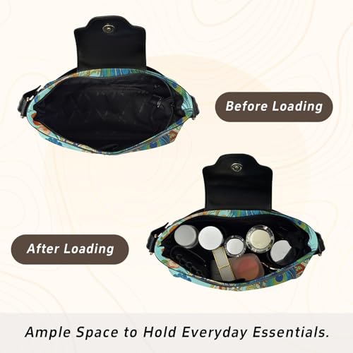 Bolso de mano moderno para mujer con estampado pavo real miniatura 6