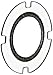 Siemens 3SB29 01-4MB Insert Label, Flat Pushbutton, Labeled With Symbol "O"