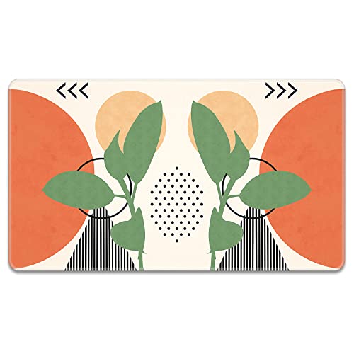 Rnivvi Front Door Mat, 30"X17" Abstract Indoor Outdoor Welcome Mat, Heavy Duty Low Profile Anti-Slip Entryway Rug For Home Entrance, Floor, Patio Entry & Mudroom, Modern Abstract Art Decor Doormat #TOP4