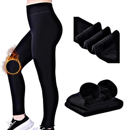 LEGGINGS DI LANA, Pantaloni Spessi E Caldi, Leggings Invernali In - Foto 9