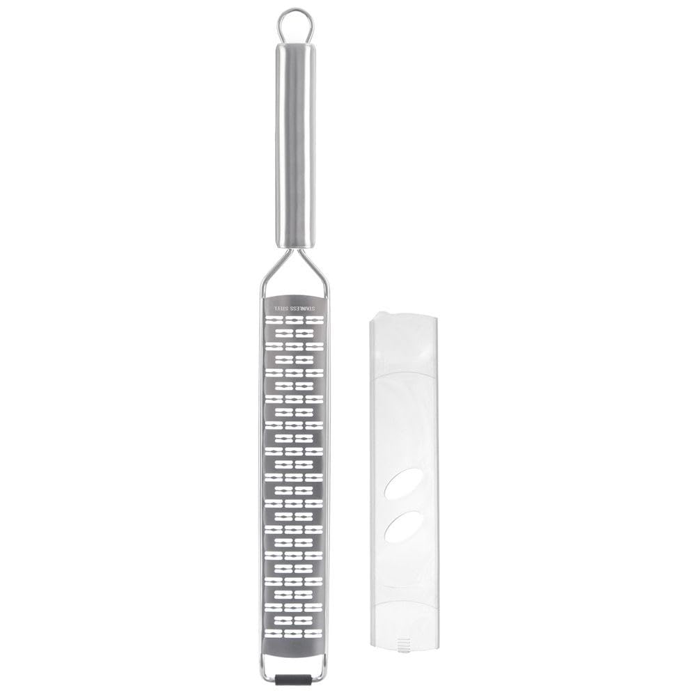 Grattugia Piatta Acciaio Inox 22cm - 3 In 1 Per Formaggio, Verdure E Patate | Utensile Cucina Professionale - Foto 11