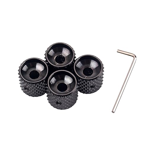 ibasenice Replace Your Old Guitar Knobs 4 Pcs Bass Guitar Accessories Volume Tone Control Knobs