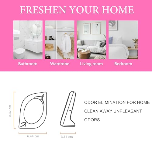 Image of Air Freshener for Home, 4 Pack, Peach, Odor Eliminator for Small Area Closets Bathroom Pets Strong Odor, Up to 120 Days