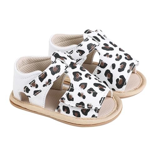 Newborn Baby Summer Breathable Non Slip Toddler Shoes Sandals Sandals for Kids Girls (White, 4.5 Infant)