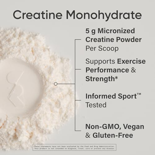 Image of Sports Research Creatine Monohydrate Powder 5g, Lemonade (15.8oz) | Gain Lean Muscle, Improve Performance & Strength & Support Workout Recovery | Sugar Free, Vegan, Non-GMO - 60 Servings