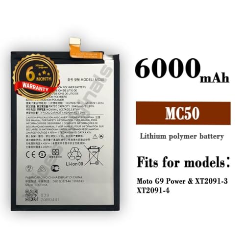 Image of MC50 Battery for Motorola G9 Power XT2091 XT2091-3 Battrey with 6 Month Warranty** (B295)