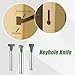 3pcs Keyhole Router Bits Set, 1/4 Inch Shank T Slot Cutter Set Router Bits, Blade Diameter 5/16