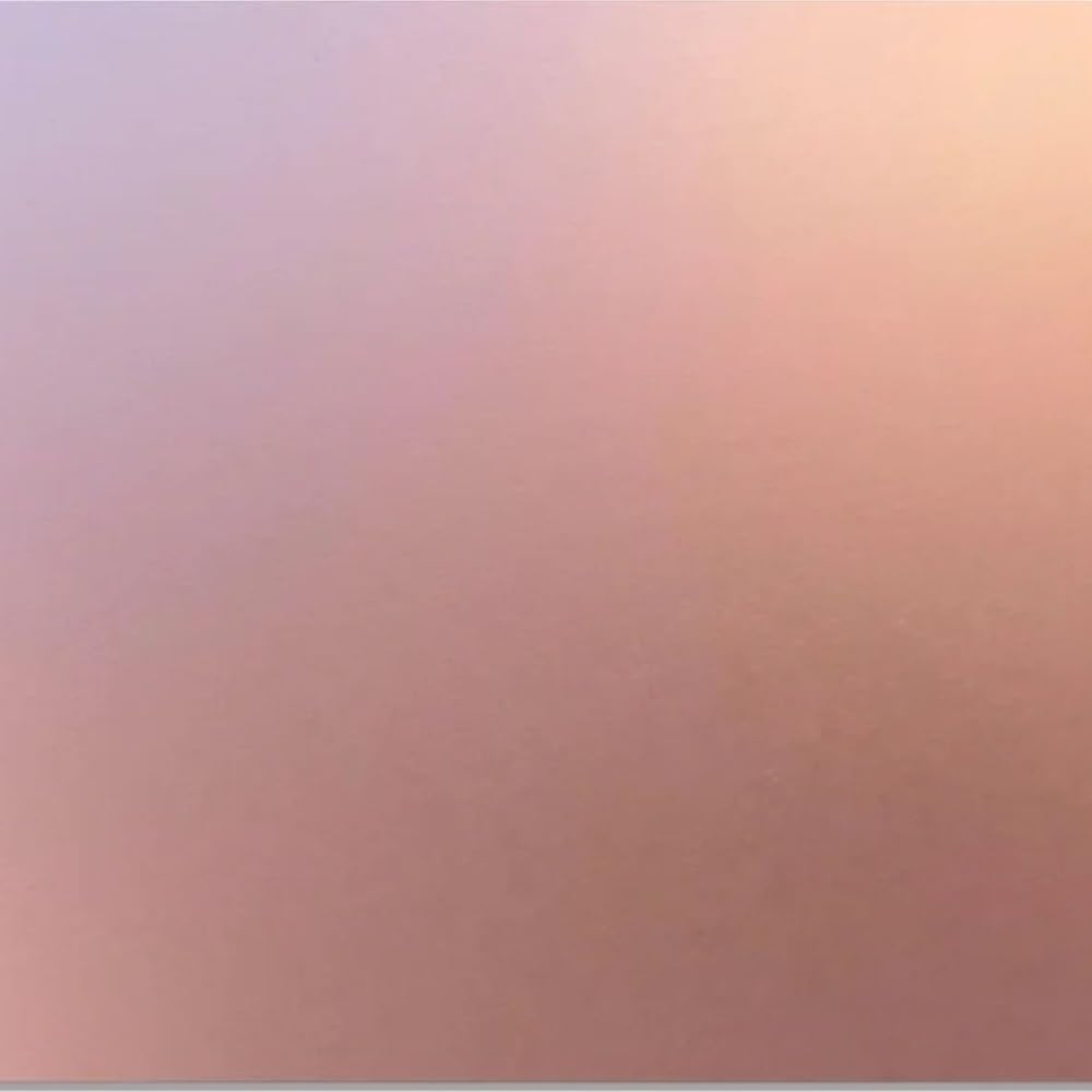 5052 Hojas de aluminio anodizado antihuellas - 200x200 mm (paquete de 2) for grabado y proyectos de bricolaje(Rose gold,1.0x200x200mm)