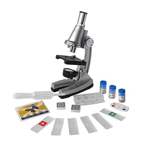 Microscope pour enfants avec lampes et lames pour explorer la nature en famille