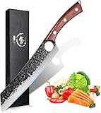 Purple Dragon Chef Knife Meat and Vegetable Cleaver Hand...