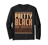 pretty black and educated counselor black history month maglia a manica
