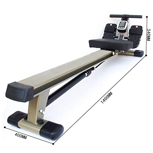 Image of Home Rowing Machine Rowing Machines Foldable Rower with Hydraulic Resistance System LED Monitor 12 Level Resistance Adjustment Cardio Fitness Rowing Machine for Home Load 150kg