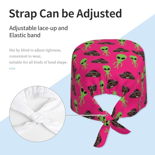 Image of Breathable Working Cap with Adjustable Sweatband Scrub Cap for Men /Women | Breathable Working Cap with Adjustable Sweatband Scrub Cap for Men /Women