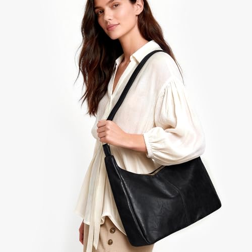 Bolso de hombro marrón para mujer miniatura 3