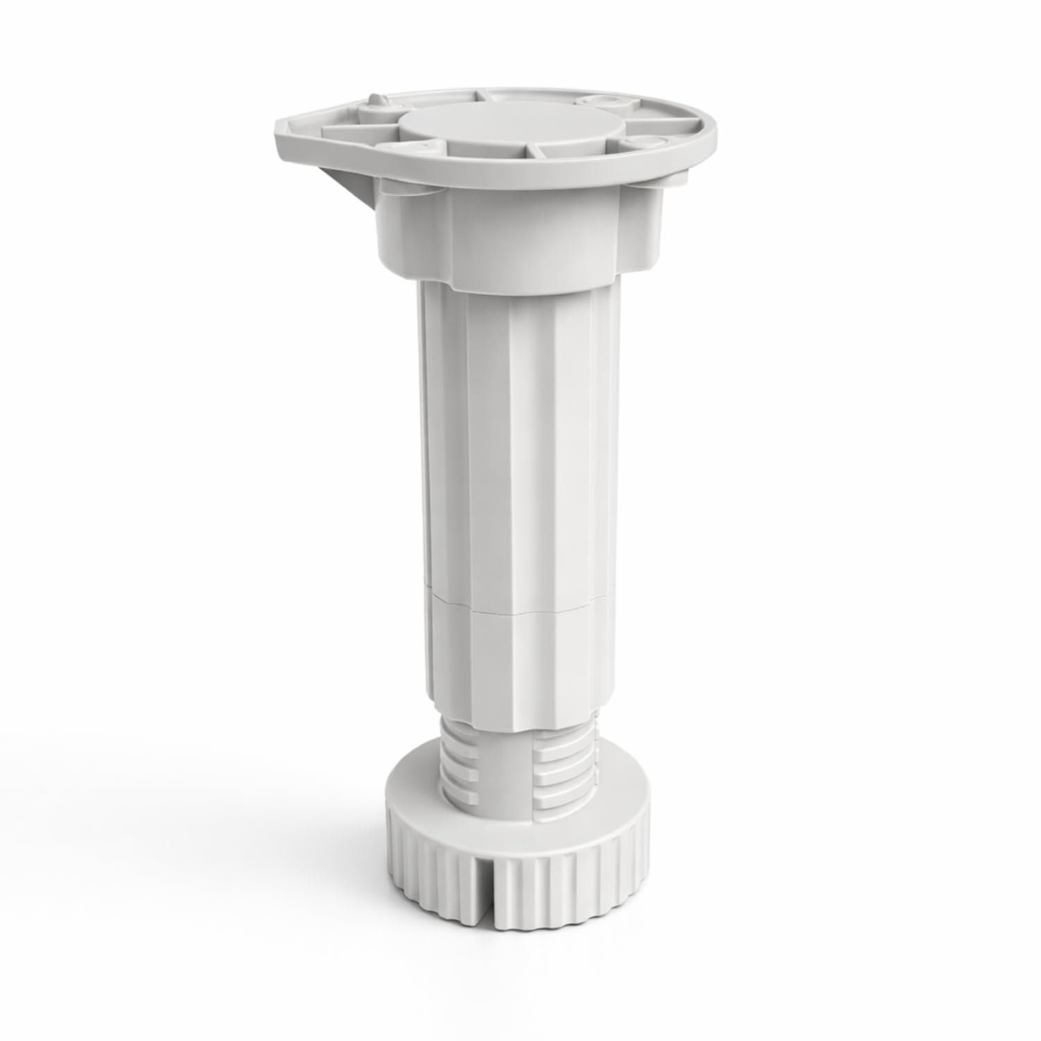 Ayarlanabilir 1 Adet (10+2 cm) Plastik Ayak Dolap Mobilya Tezgah Yükseltici Yükseltme Ayağı GRİ