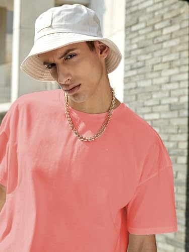 Image of KOTTY Men's Cotton Blend Regular Fit T-Shirt|Casual Wear|Lightweight Breathable