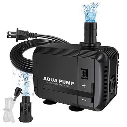 UPMCT 60-400 GPH Adjustable Submersible Water Pump, Ultra Quiet High Lift Detachable Cleanable Water UPMCT 60-400 GPH Adjustable Submersible Water Pump, Ultra Quiet High Lift Detachable Cleanable Water